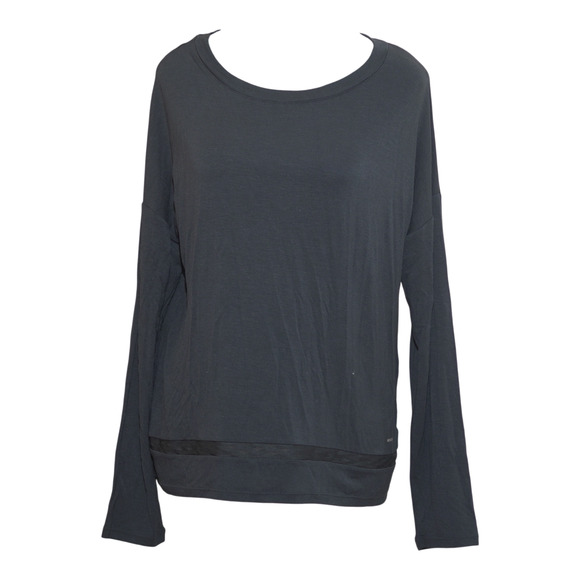Mondetta Tops - Mondetta Black Sun Tee Mesh Panel Active Top Long Sleeve Size M